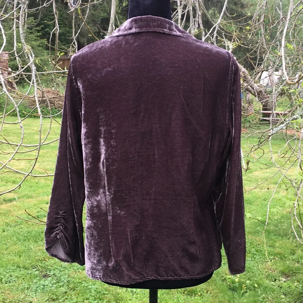 J. Jill Crushed Velvet Top - Picture 3 of 9